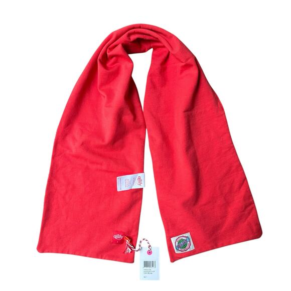 Oilily Organic Cotton Puff Sleeve Logo Dress and Scarf, Size 104 (4T), Orange - Picture 15 of 16